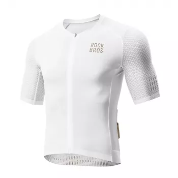 Rockbros YDDX011 Diamond kortærmet cykeltrøje, størrelse M, hvid