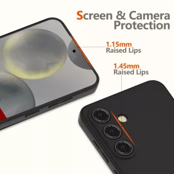 Tech-Protect Icon silikonecover til Samsung Galaxy A56 5G, sort