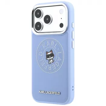 Karl Lagerfeld Point & Choupette Sketch MagSafe Case for Apple iPhone 18 Pro / 17 Pro, Blue (KF003299)
