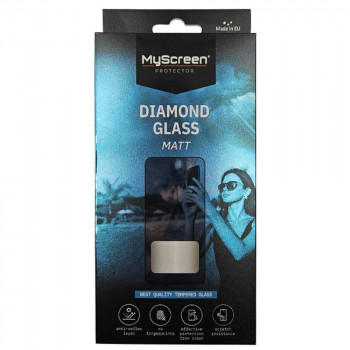 MyScreen Diamond Glass Matt hærdet glas mat til Apple iPhone 17, sort