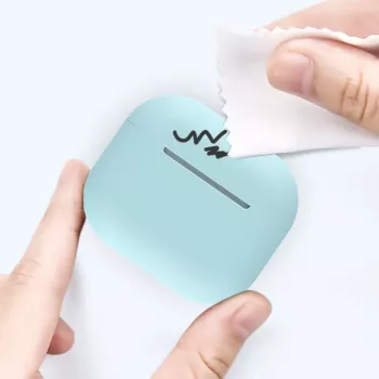 Hurtel silikonecover til AirPods 2 / AirPods 1, hvid