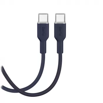 Puro Icon 60W USB-C-til-USB-C-kabel 1,5 m, Navy Blue