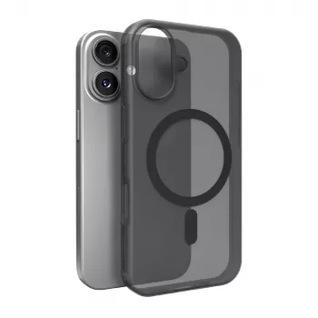 Puro Daylight MagSafe-kompatibelt silikonecover til iPhone 17, Translucent Black