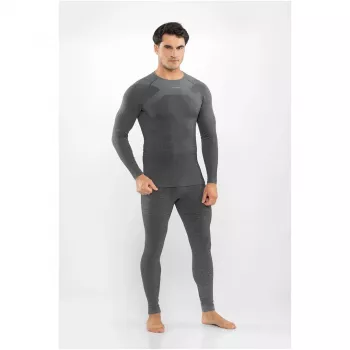 Viking Altis Man Set herre-merino-baselayer-sæt, mørkegrøn, L