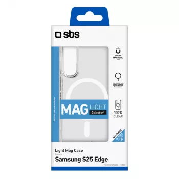 SBS Light Mag cover til Samsung Galaxy S25 Edge, transparent