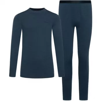 Viking Meriboo Man Set merino-herre-undertøjssæt, marineblå, XL