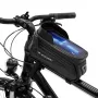 Wozinsky WBB28BK cykelrammetaske med telefonholder, 1,7 l, sort