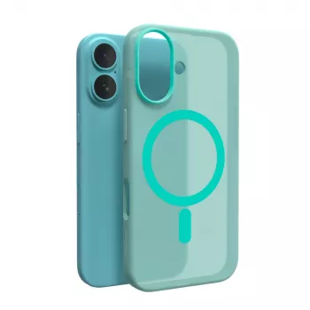 Puro Daylight MagSafe silikonecover til iPhone 16, grøn
