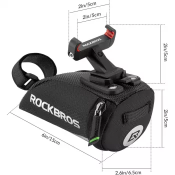 Rockbros C28 cykelsadelbag, sort