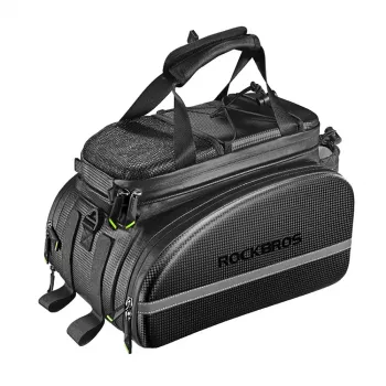 Rockbros A6-6 Bicycle Trunk Bag, 35 l, with fold-out pockets, black