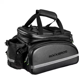 Rockbros A6-6 Bicycle Trunk Bag, 35 l, with fold-out pockets, black