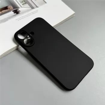 Hurtel Soft Case til iPhone 16 Plus, sort