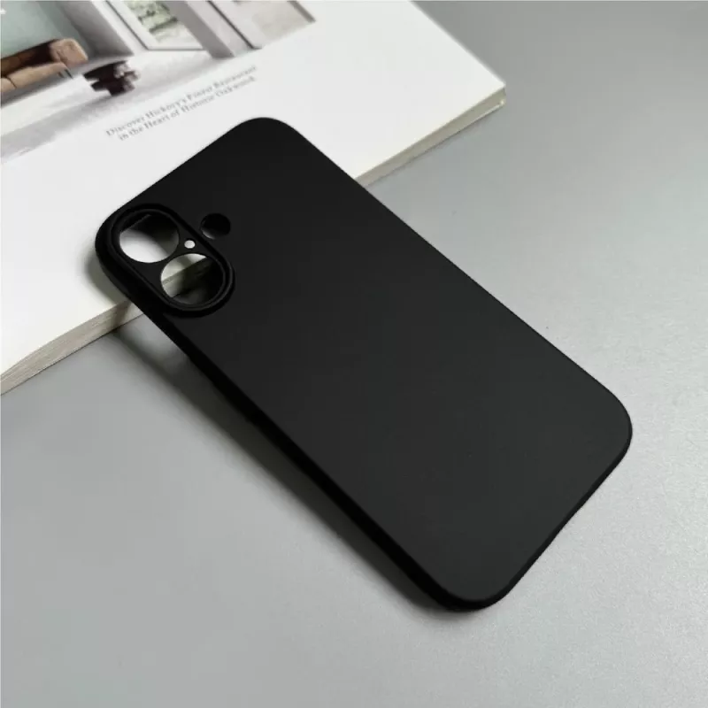 Hurtel Soft Case til iPhone 16 Plus, sort