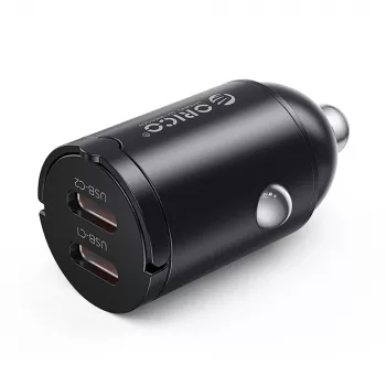 Orico MiniRing MR-30-2C 30W 2x USB-C biloplader, sort
