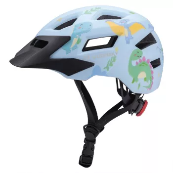 Wozinsky børne-MTB-cykelhjelm med aftageligt visir, størrelse XS (48-52 cm), lyseblå