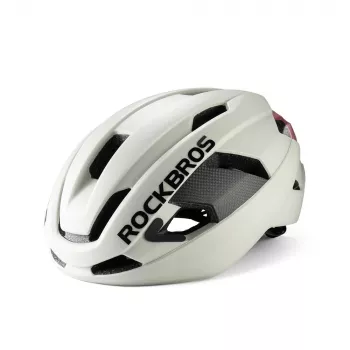 Rockbros LK-15 Carbon Fiber cykelhjelm 58-62 cm, lysegrå