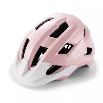 Rockbros LK-67 Youth Bike Helmet with Detachable Visor 54–58 cm, Pink