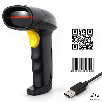 Qoltec Precision stregkodescanner 1D 2D, QR, EAN, USB