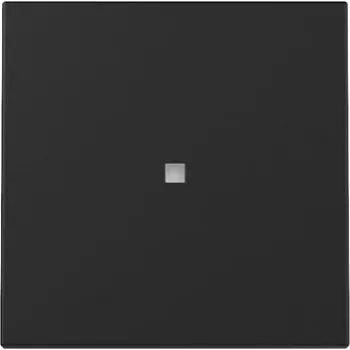 Gira System 55 vippe 3290005 med kontrolvindue, sort, mat