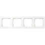 Gira dækramme 0214150, 4-delt, Gira E1, ren hvid, blank