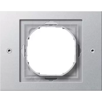 Gira TX_44 dækramme 021165, 1-delt, IP44, brudsikker, aluminium