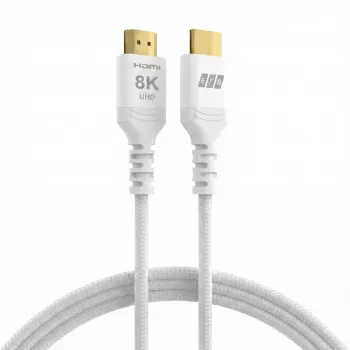EFB Elektronik HDMI-21-00011 HDMI-kabel Ultra High Speed, 8K60Hz, 48 Gbit/s, 2 m, hvid, kompatibel med HDMI 2.1/2.0