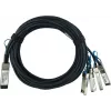 BlueOptics QSFP28-4SFP28-DAC-2M BlueLAN QSFP28 til 4x SFP28 DAC breakout-kabel, 2 m, kompatibel med Radware, SC282701L2M26