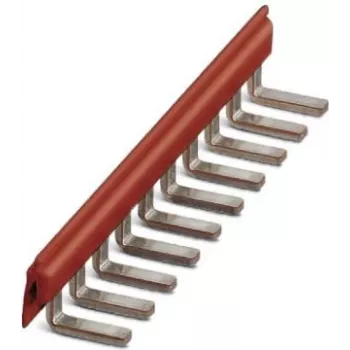 Phoenix Contact 2715953 Insertion Bridge EB 80-DIK RD, 80-pole, 6.2 mm, red, Terminal Block